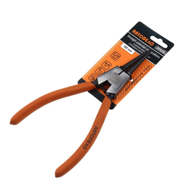 Съемник стопор.колец АвтоДело 175 мм на зажим, прямой (АД-30410) 304101