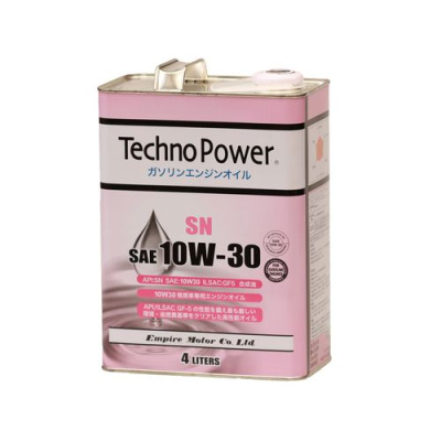 Масло моторное синт. SN 10W30 4л Techno Power TP-L4105 (Япония)