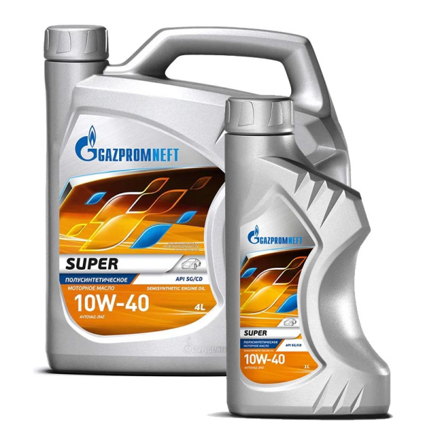Масло 10W40 SGCD Gazpromneft Super 4л+1л полусинтетическое