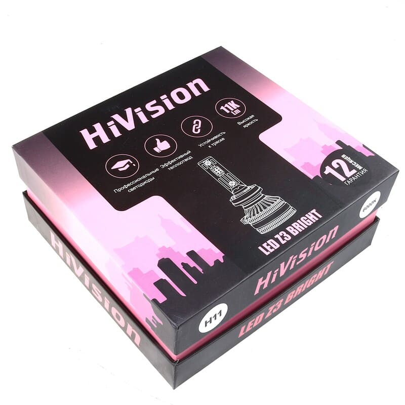 H11/H8/H16 6000K Bright Z3  (к-т) HiVision Л0398 (001204/001304)