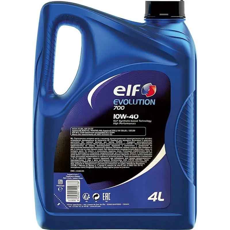 Масло 10W40 SNCF синт. 4л ElfEvolution 700 TD Total