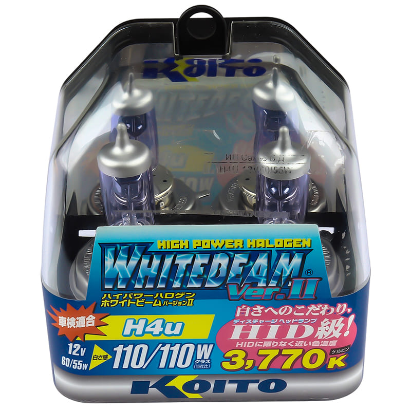 H4U 12V60/55W (110/110W) KOITO (P0733W) компл.