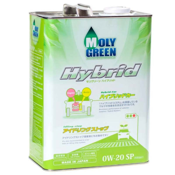 Масло синт. Hybrid 0W20 4л (MG-060470101) MOLY Green