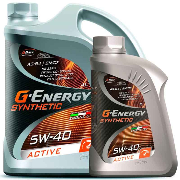 G-Energy Synthetic Active 4+1л синтетическое