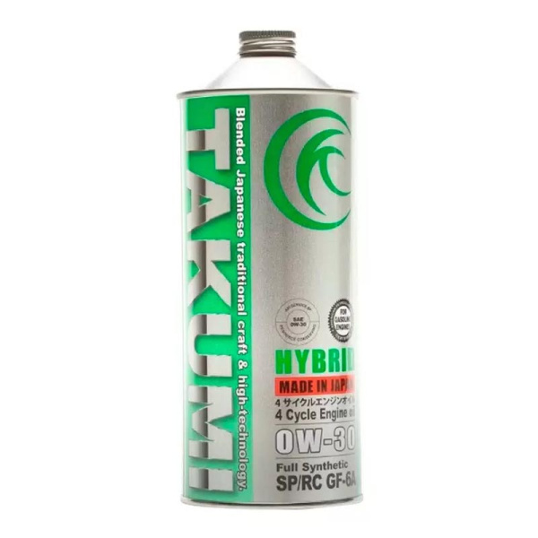 Масло 0W30 SPGF-6A TAKUMI IMPORT 1л синтетическое