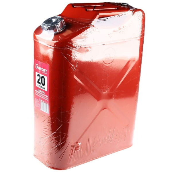 Канистра 20л Carfort стальная (антикорр. покрытие, крышка, шланг) FT-7020 (870203)