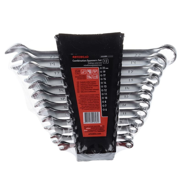 Набор ключей комбинированных 6-22 мм, 12 пр. АД-31120 Автодело