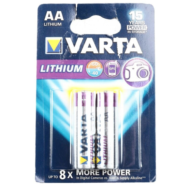 батар. LR06 6106.301.402 ProfLithium AA  (к-т 2шт) (680474) VARTA