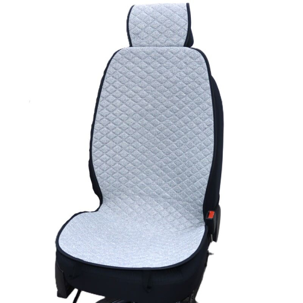 накидка на сиденье лён CarPerfomance серый CUS-1032GY (2шт) Autoprofi