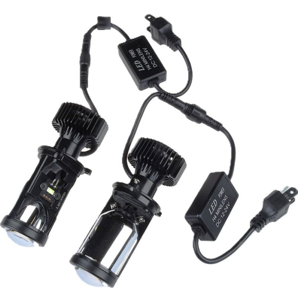 H4 12V, 6000K  HLT LENS (к-т) Л0394 (001373)