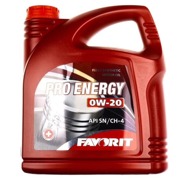 Масло 0W20 SN/CH-4 Favorit Pro Energy 4л синтетическое GF-5 (FV3705-4-E)