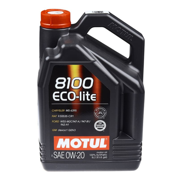 Масло 0W20 SN Motul Eco-Lite 8100 5л синтетическое GF-5/GF-6A (108536/019499/281681/293943/429182)