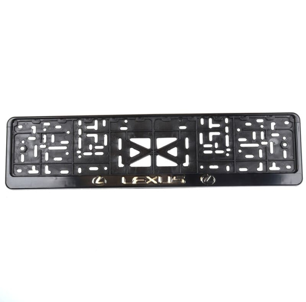 Рамка ном.знака с защелкой черная, Lexus СЕРЕБРО 1шт. 112/1-LS-с (37401/002095)