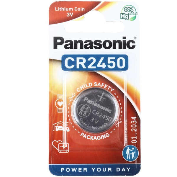 батар. CR2450/B1 Power Cells (1шт) (30958/014355/014362) Panasonic