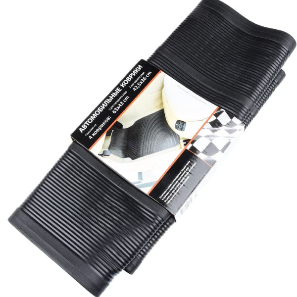 Коврики резин. черный. (4шт.) MAT-601 BK Autoprofi