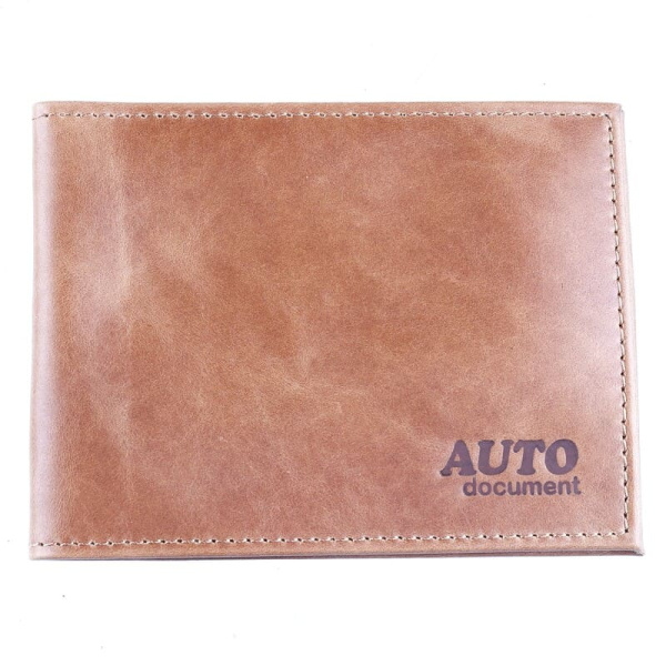 Бумажник (натур.кожа) коричневый №40 (O-73) Premier (107546)