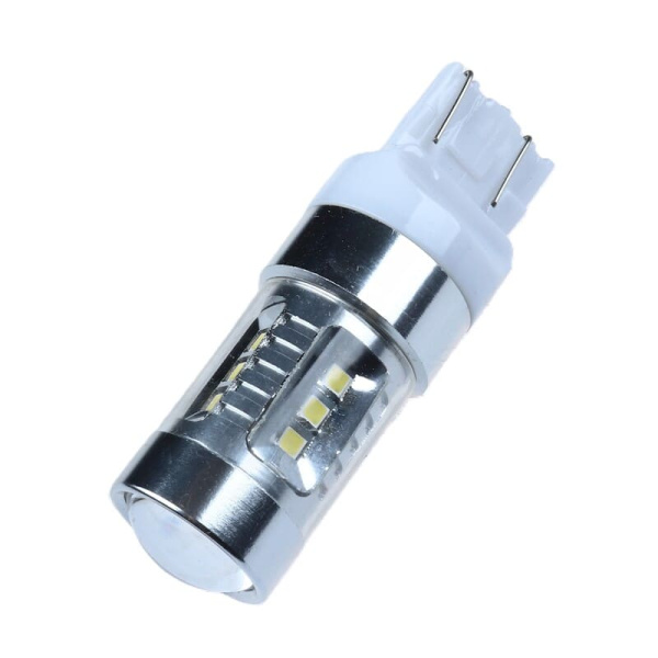 B73T2015S2301-W, 15-светод.Светофор 15SMD-1W, цок. T20 2конт, белый (000106)