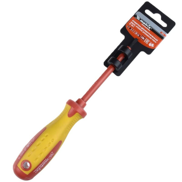 Отвертка Insulated SL4.0*100 мм (12916) Matrix