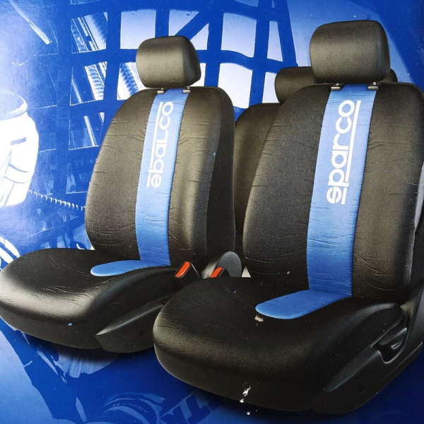 Чехлы Sparco Racing из полиэстера (11шт) черн./син. RCN-1105 BK/BL (557652)