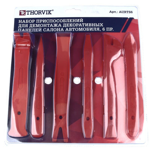 Набор приспособлений д/демонтажа декор. панелей салона авто.6пр. (AURTS6)