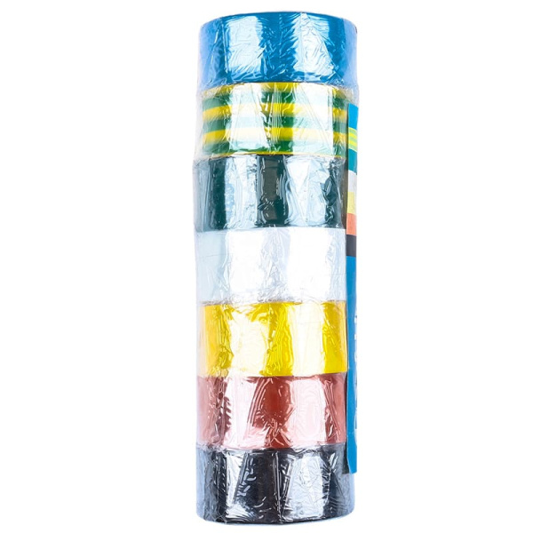 Изолента Safeline 19мм*5м к-т 7цветов (015479)