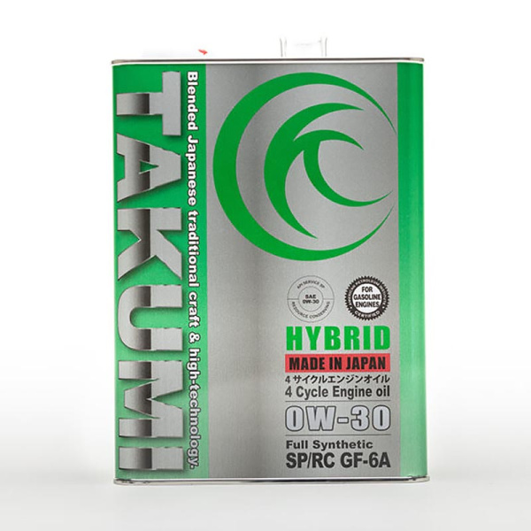 Масло 0W30 SPGF-6A TAKUMI IMPORT 1л синтетическое