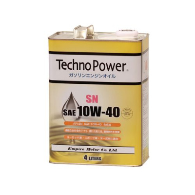 Масло моторное синт. SN 10W40 4л Techno Power TP-L4106 (Япония)