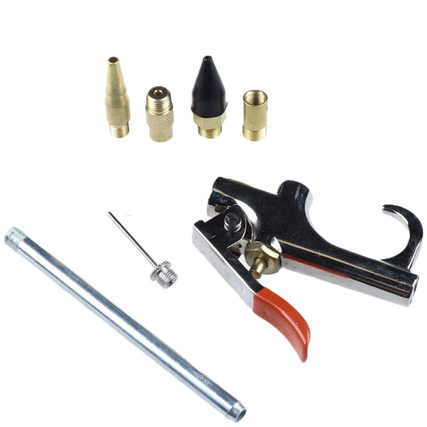 пистолет продувочный пневм., (к-т насадок 6шт) (57336) Matrix (514739/019635)