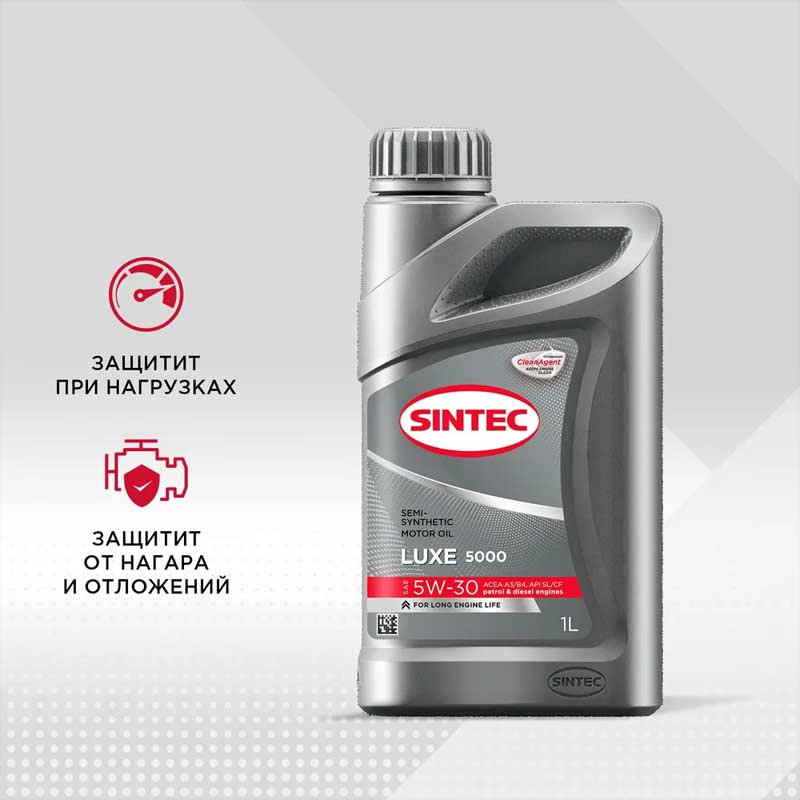 Масло 5W30 SLCF полус. 1л Sintec Люкс 5000