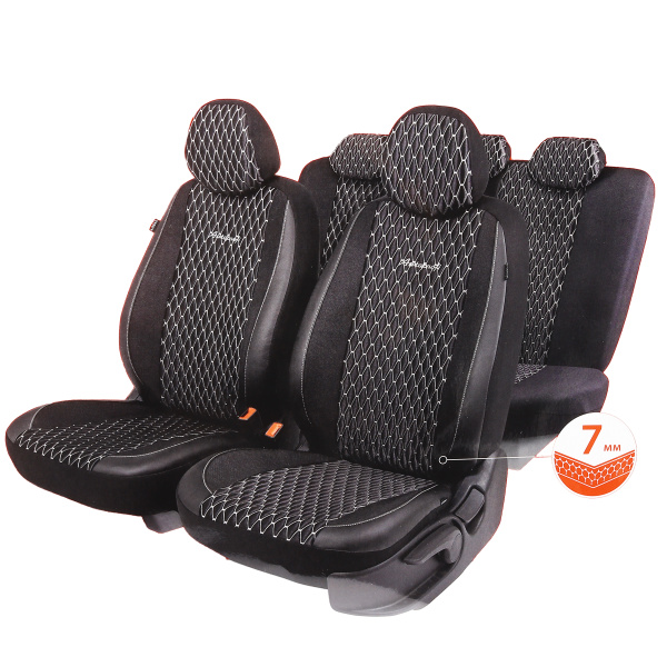 Чехлы Premium Black Ice экокожа (11пред) черн./белый ICE-1107 BK/WH