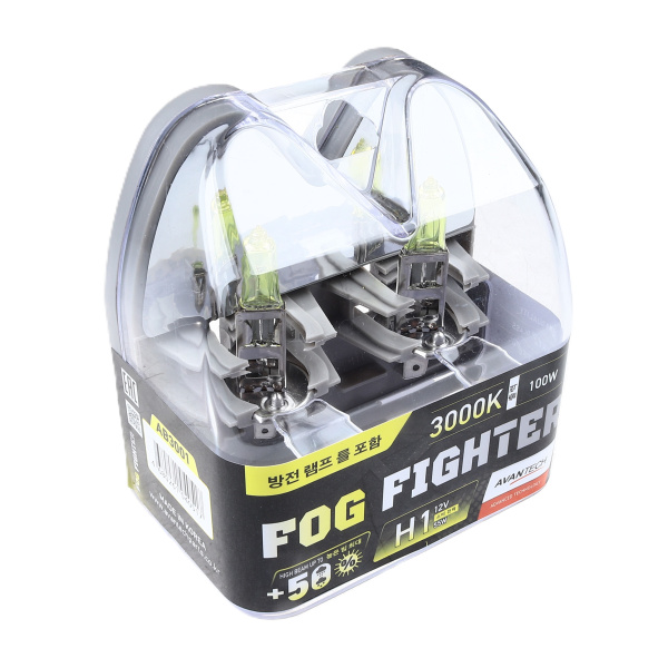 H1 12V55 (100W) 3000K Avantech  AB3001 ( жёлт ) компл. 2шт