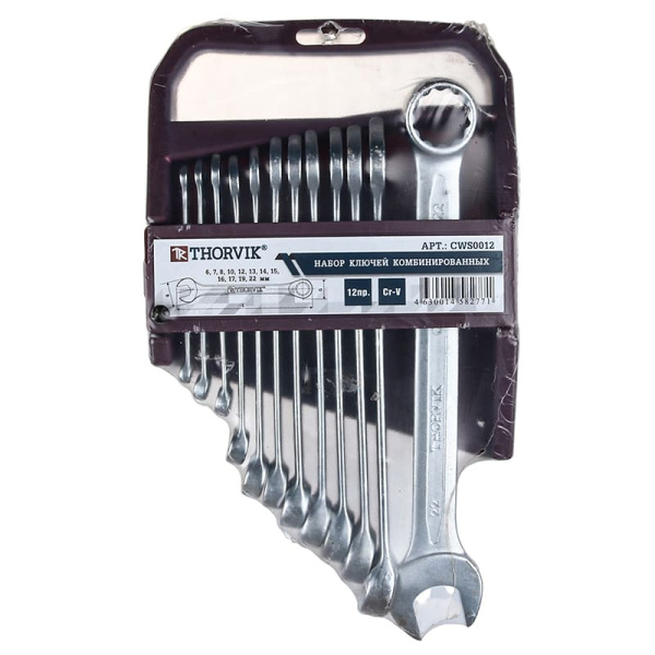 Набор ключей комбинированных 6-22 мм, 12 пр. (CWS0012)