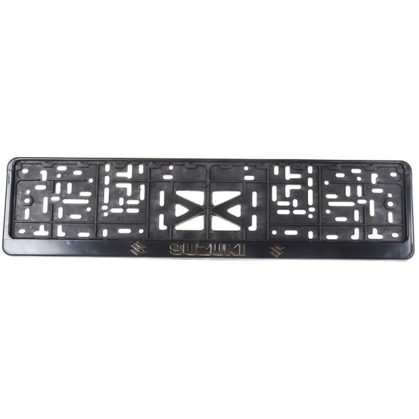 Рамка ном.знака с защелкой черная, Suzuki СЕРЕБРО 1шт. 112/1-SZ-c (38126/002255/152028)