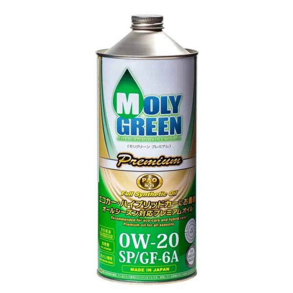 Масло 0W20 SPGF-6A 1л MOLY Green Premium