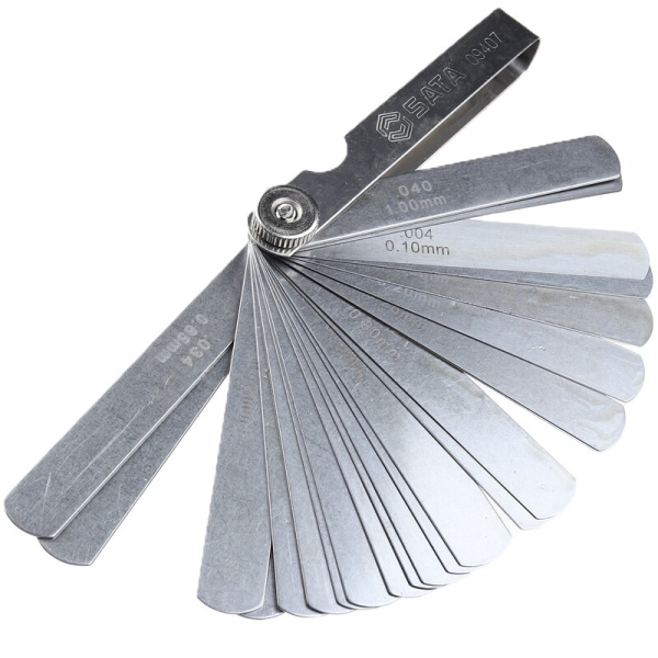 Щуп SATA набор 0,02-1,00 мм, 32пластины (Sat-09407/660193/930064)