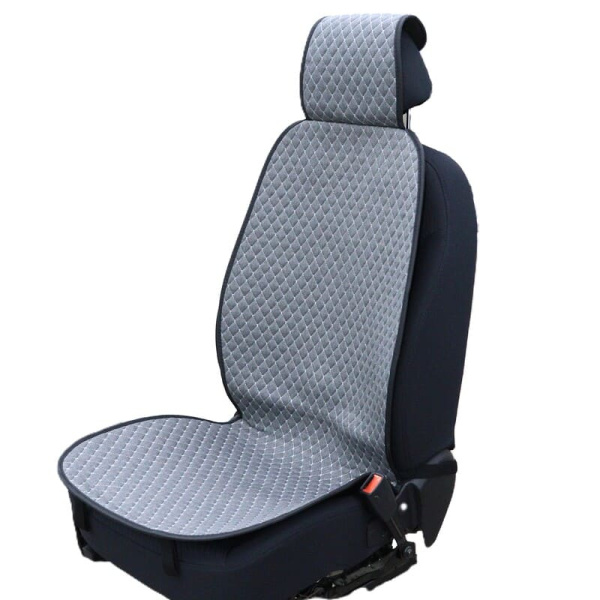 накидка на сиденье лён CarPerfomance сер/сер. CUS-1052GY/GY (2шт) Autoprofi