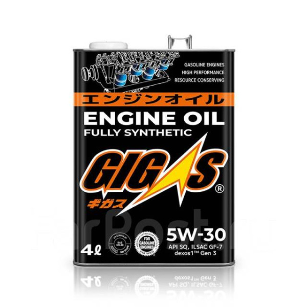 Масло 5W30 SQ GF-7  GIGAS 4л синтетическое