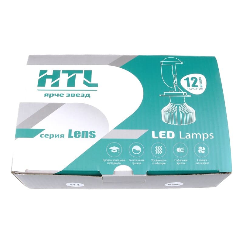H4 12V, 6000K  HLT LENS (к-т) Л0394 (001373)