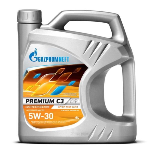 масло 5W30 SP синт.4л Premium C3 Gazpromneft