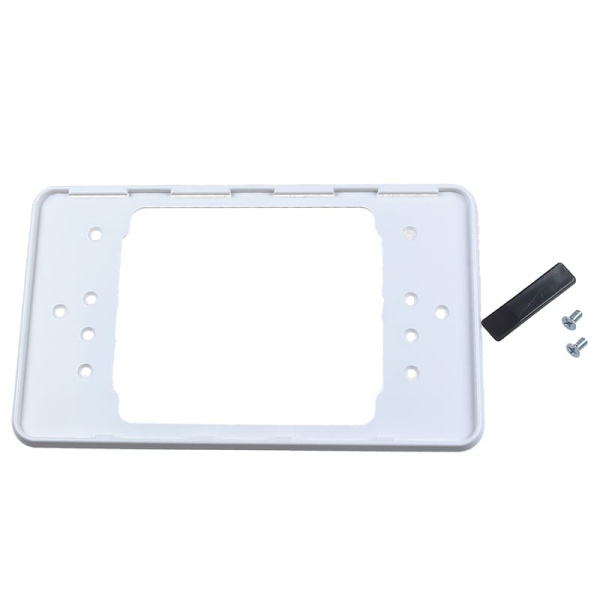 Рамка пластик КВАДРАТНАЯ с защелк. белая+болты 1шт.(69224/769201)