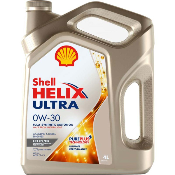 масло 0W30 SNC2C3 синт.4л Ultra ECT Shell Helix