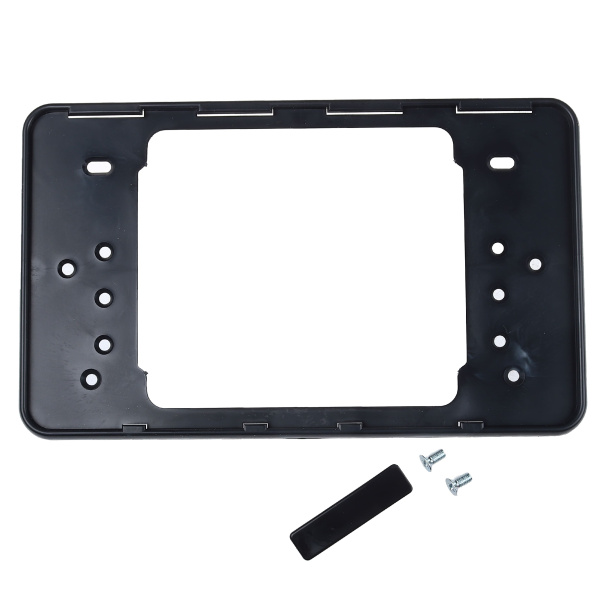 Рамка пластик КВАДРАТНАЯ с защелк. черная+болты 1шт.(69226/69225/769225/732816)