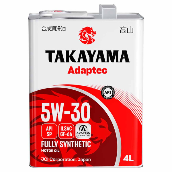 Масло 5W30 GF-6A SP TAKAYAMA Adaptec 4л