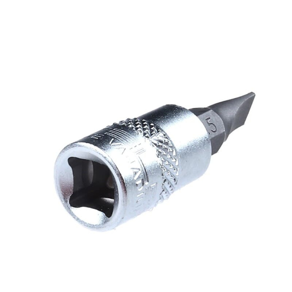 Головка с битой вставкой SL5 , квадрат 1/4" (13808) Stels