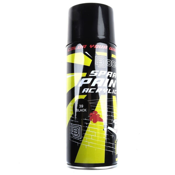 Краска-спрей BOOST  SP-GB39  520мл черная глянцевая