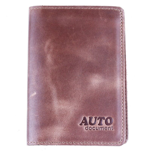 Бумажник Premier (кожа,отдел д/кредиток, корич.пулл-ап винтаж) O-75 №152