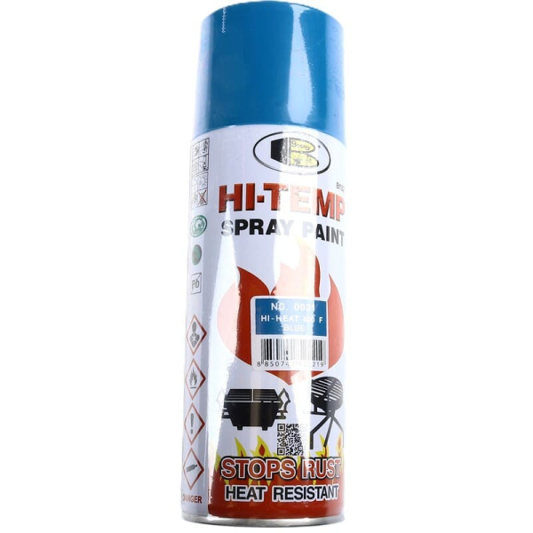 Краска акрил. жаростойк. до 205C синяя (BO-0021/522219) 400мл/300г