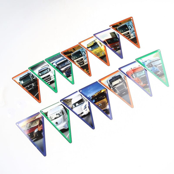 Флажки на лобовое стекло,в ассорт. (185792)