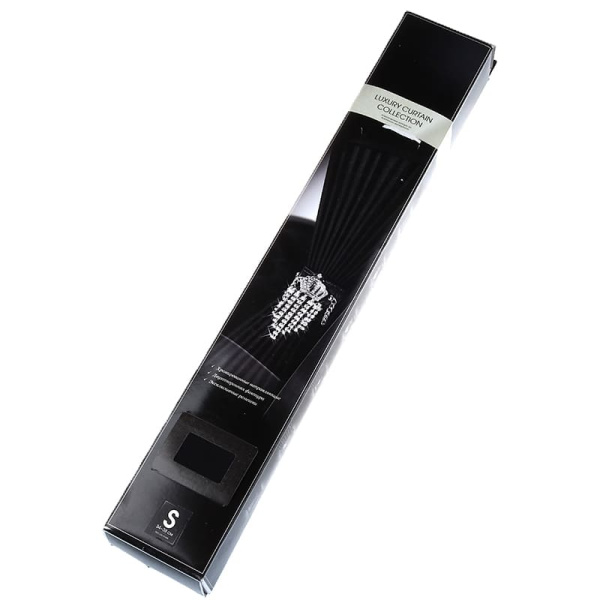 Шторки Frenzo S, L=60см черн./серебро (к-т 2шт.) (1704343-363-BK/SL, 473290)