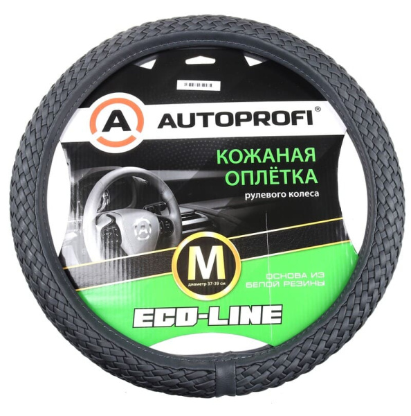 Оплётка M на руль к/зам. (плетен) сер. AP-800 GY M (376083/556150)